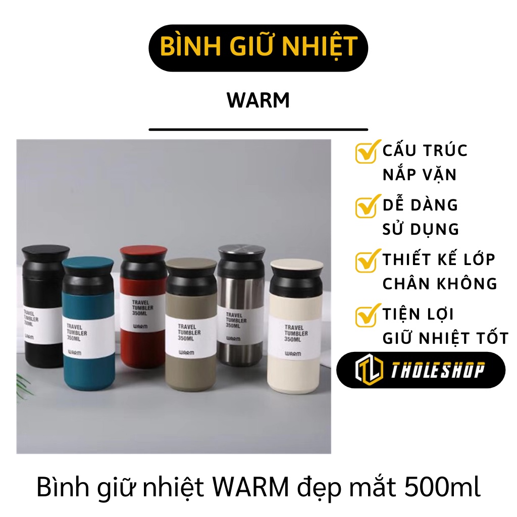 Bình Giữ Nhiệt - Cốc Cafe Giữ Nhiệt 304 Warm 350ml Sang Trọng, Tinh Tế 9327