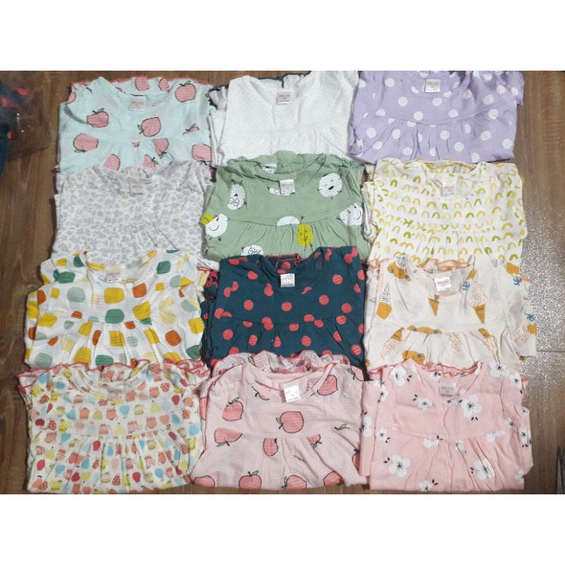 Bộ dài tay cotton giấy mỏng mát nằm điều hòa cho bé 1-6 tuổi