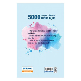 Sách 5000 Từ vựng tiếng hàn thông dụng