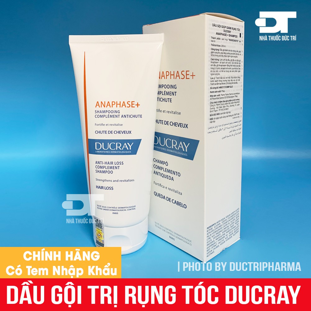 Dầu gội giúp giảm rụng tóc DUCRAY ANAPHASE+ SHAMPOO 200ml | BigBuy360 - bigbuy360.vn