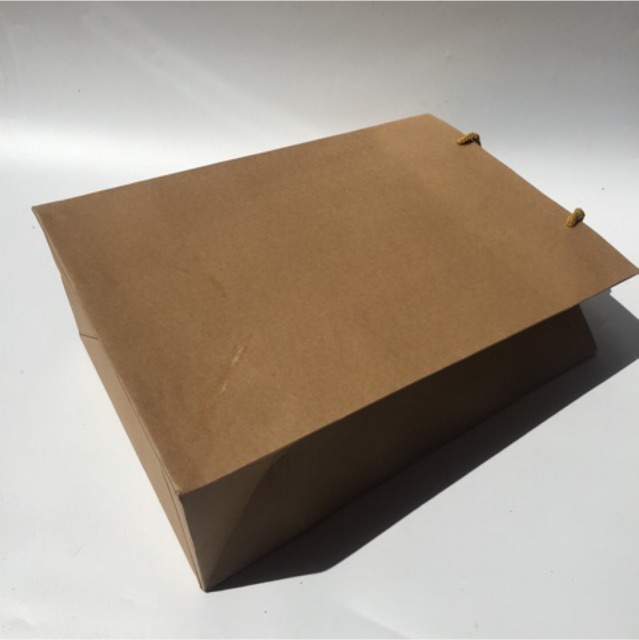 10 Túi kraft to đựng quần áo, hộp giày 25x36x15 cm