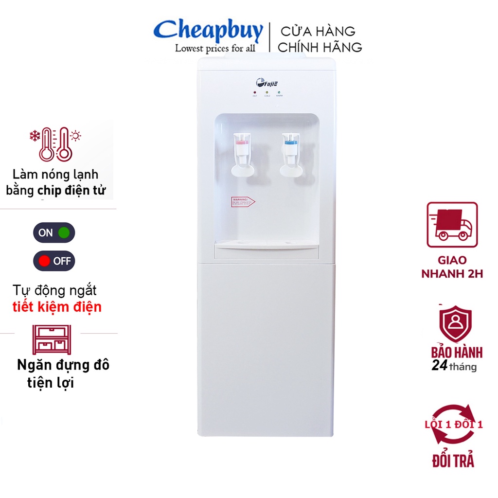 Cây nước nóng lạnh FujiE WD1105E (làm lạnh chíp điện tử) bảo hành 2 năm chính hãng