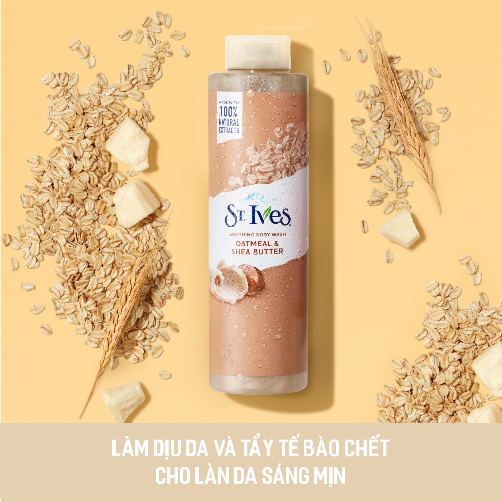 (Mẫu mới) Sữa tắm dưỡng da St.Ives 473ml