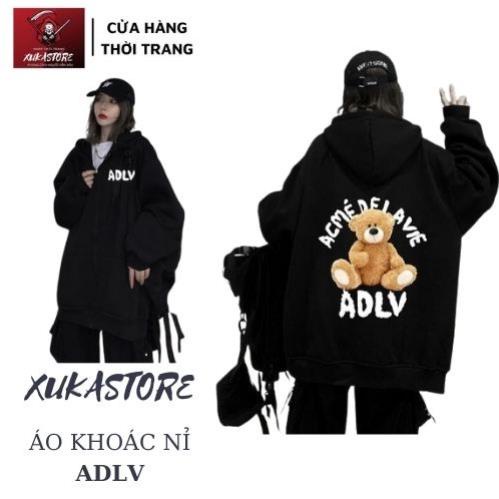 1 Áo Khoác nỉ nam nữ Chống Nắng hoodie ADLV Vải nỉ bông dày dăn , mũ nón to form áo rộng vải Mềm Mịn Mát XUKASTORE tp67