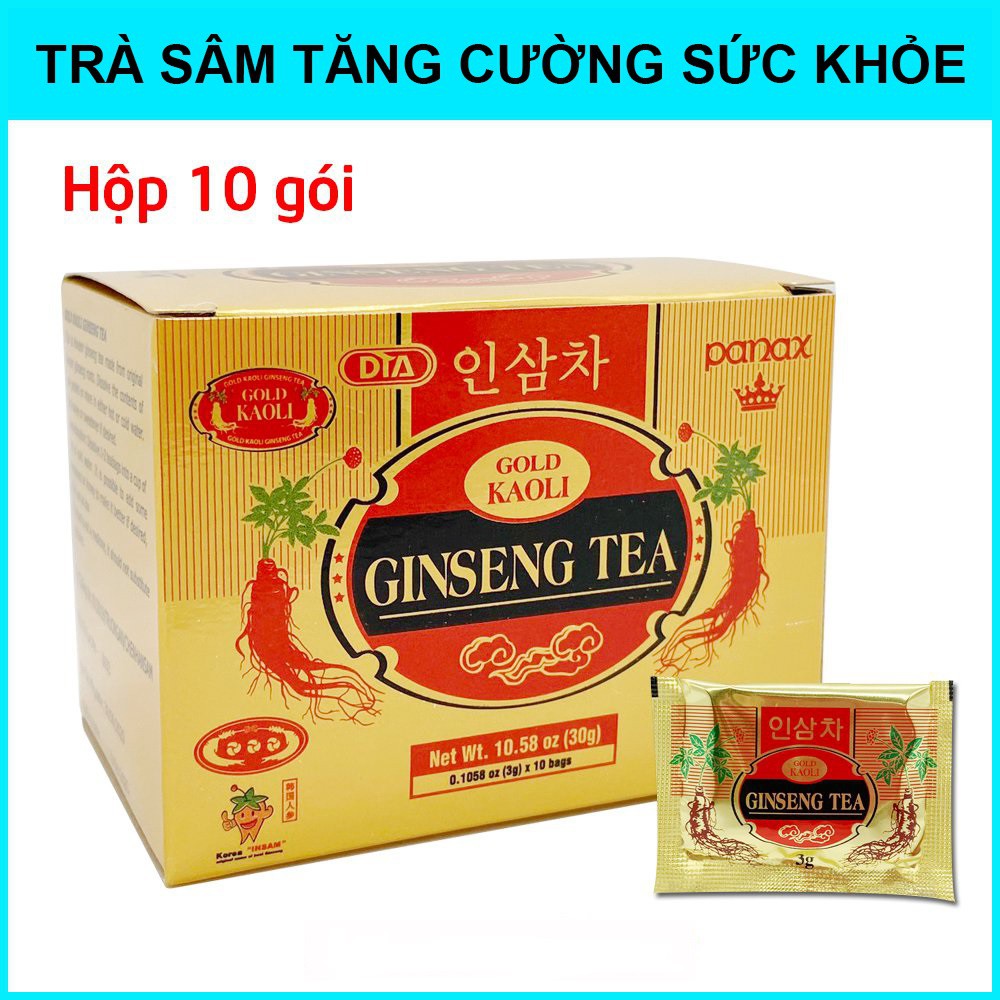 Combo 5 hộp trà Sâm Hàn quốc GOLD KAOLI (hộp 10 gói x 3gr )