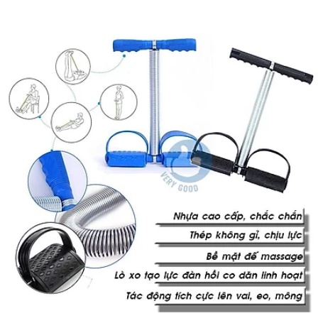 Dây kéo lò xo tập cơ đa năng, dây kéo lò xo đàn hồi Tummy Trimmer tập cơ bụng tập tay chân gym thể dục thể thao tại nhà