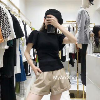 🌿 ÁO LEN CỘC VAI BỒNG CỔ 3 PHÂN💞