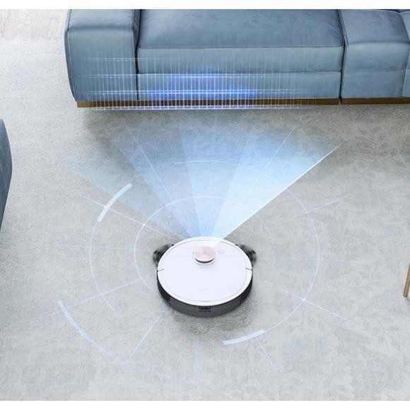 Robot hút bụi lau nhà thông minh Ecovacs Deebot OZMO T8 - Bản quốc tế - APP TIẾNG VIỆT- Hàng Chính Hãng