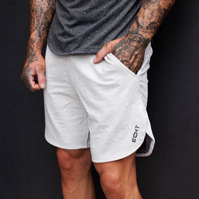 ECHT Men's Sport Casual Cotton Shorts Loose Jogging Fitness Comfortable Workout Shorts