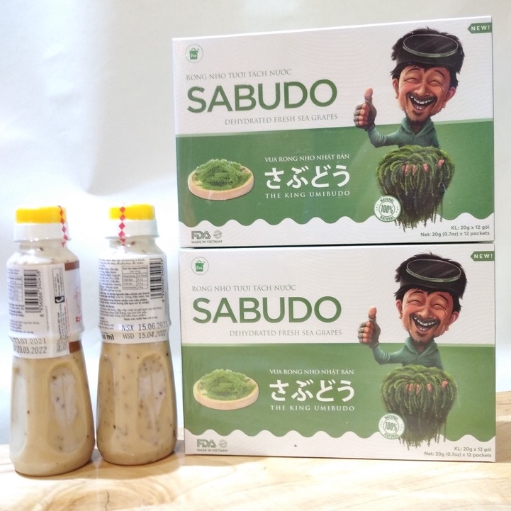 Rong nho Sabudo tách nước chính hãng ( 1 hộp 12 gói nhỏ )