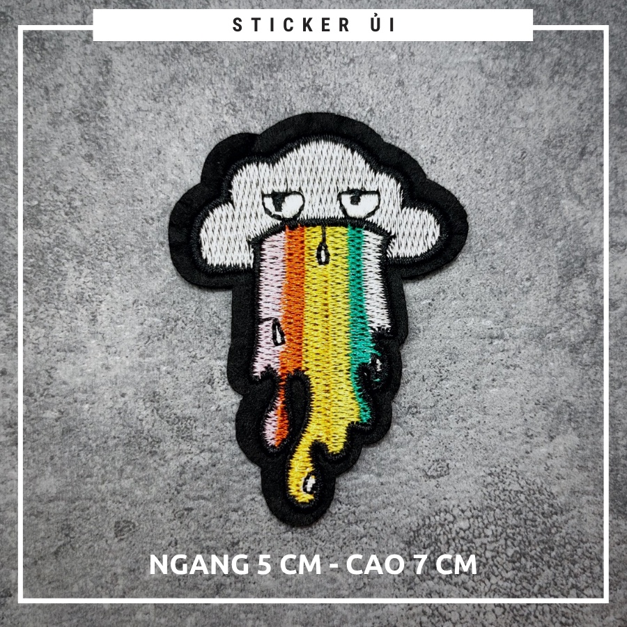 Sticker dán quần áo cao cấp - có sẵn keo ủi,Patch ủi dùng làm miếng vá Quần Áo,áo phao,BALO,quần jeans, giày dép