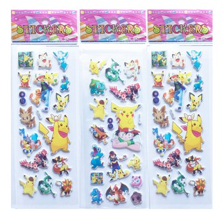 Miếng dán Sticker In Nổi Pokemon Bicachu