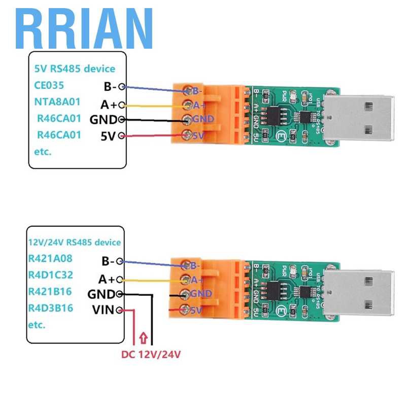 Rrian USB to RS485 Converter Module Serial Adapter Industrial Grade Port UART CH340 SP232 SP485