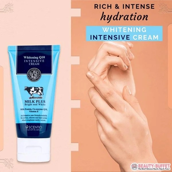 Kem Dưỡng Và Làm Trắng Vùng Khuỷu Tay, Đầu Gối, Gót Chân Thái Lan Scentio Milk Plus 50ml