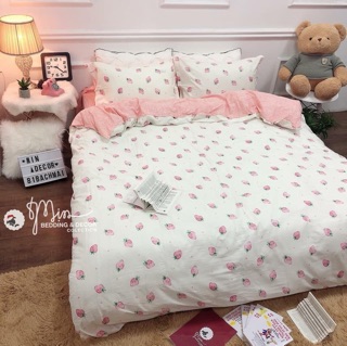 Bộ chăn ga gối cotton 100%