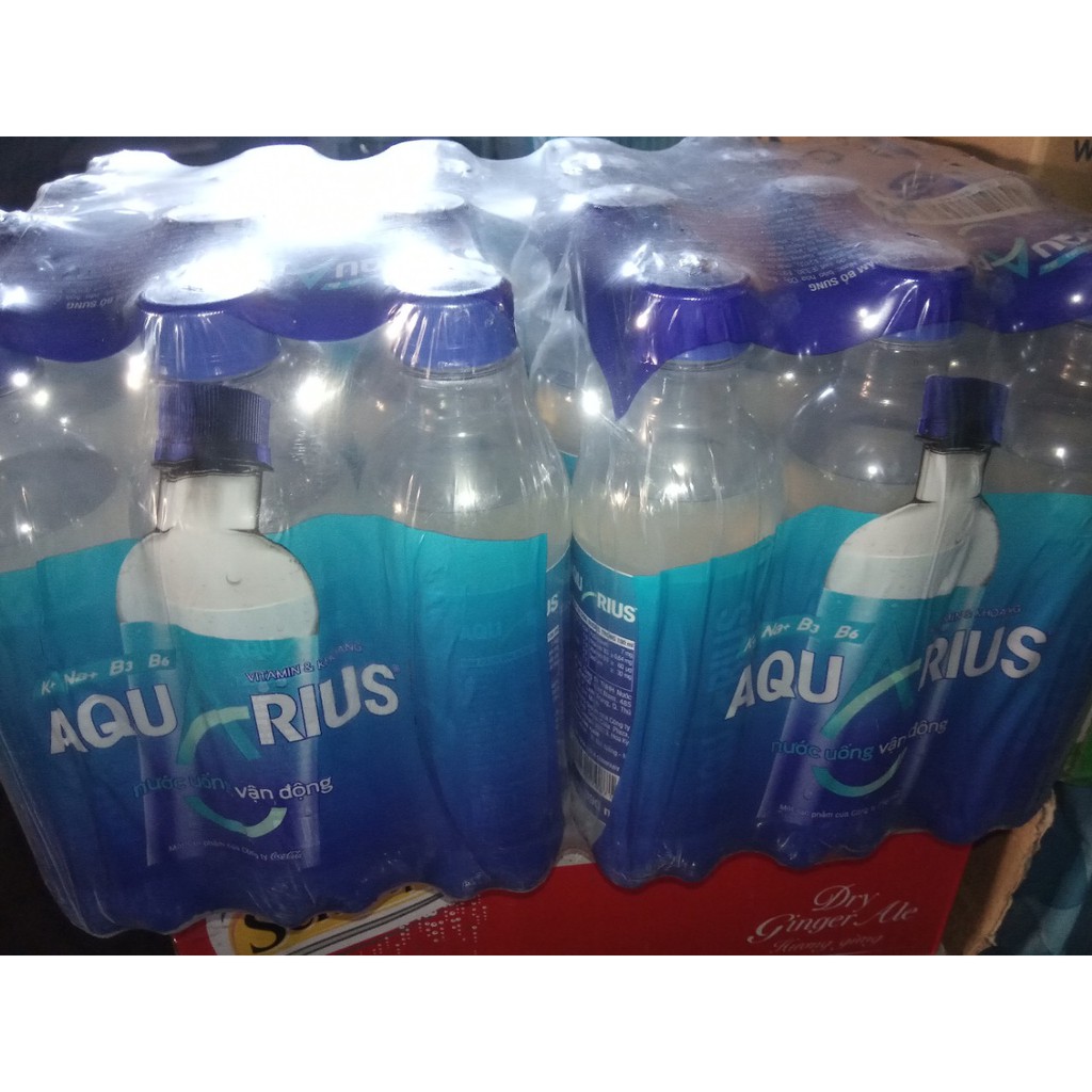 Thùng 24 chai Nước Uống Thể Thao Aquarius 390ml