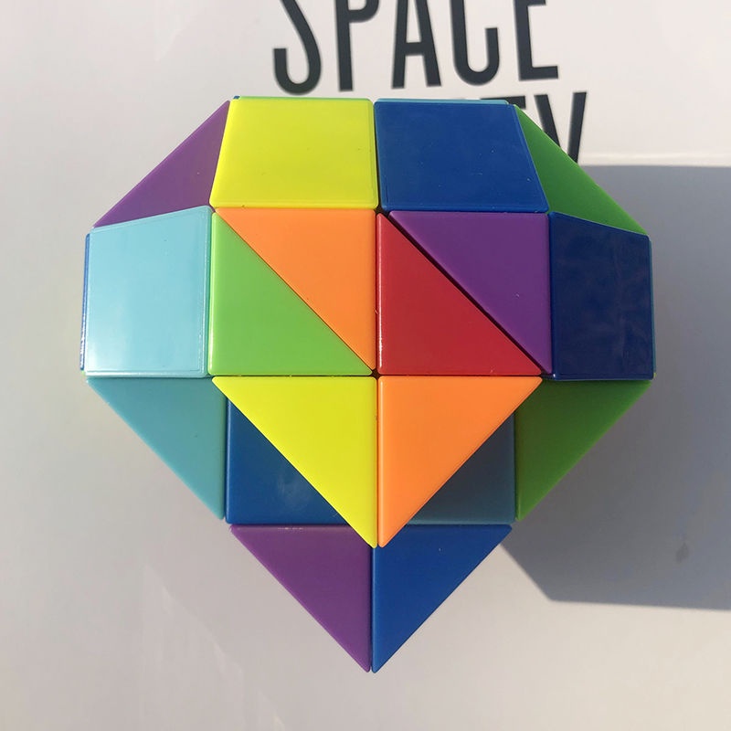 Cây thước ma thuật cầu vồng, Đồ chơi giáo dục cho trẻ em, Khối lập phương Rubik có thể biến hình, Bộ đồ chơi trẻ em có thể ghép các đoạn 24/36/48/60/72, Bộ đồ chơi biến hình dành cho trẻ em