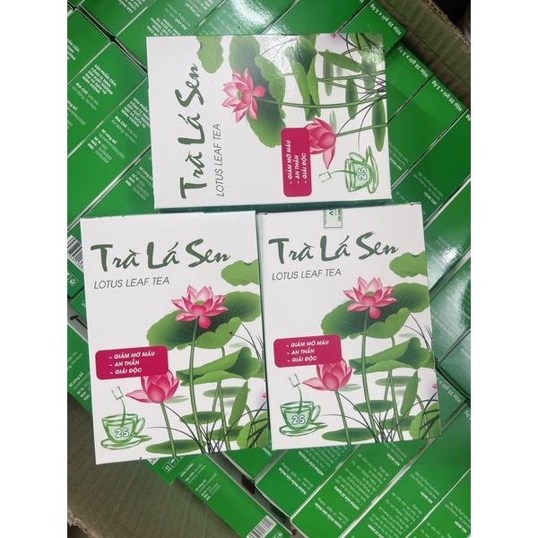 Trà lá sen giảm mỡ máu 1 hộp 15 gói nhúng siêu thơm