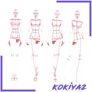 [Kokiya2] Bộ Thước Vẽ Hình Thời Trang Thiết Kế Phác Thảo