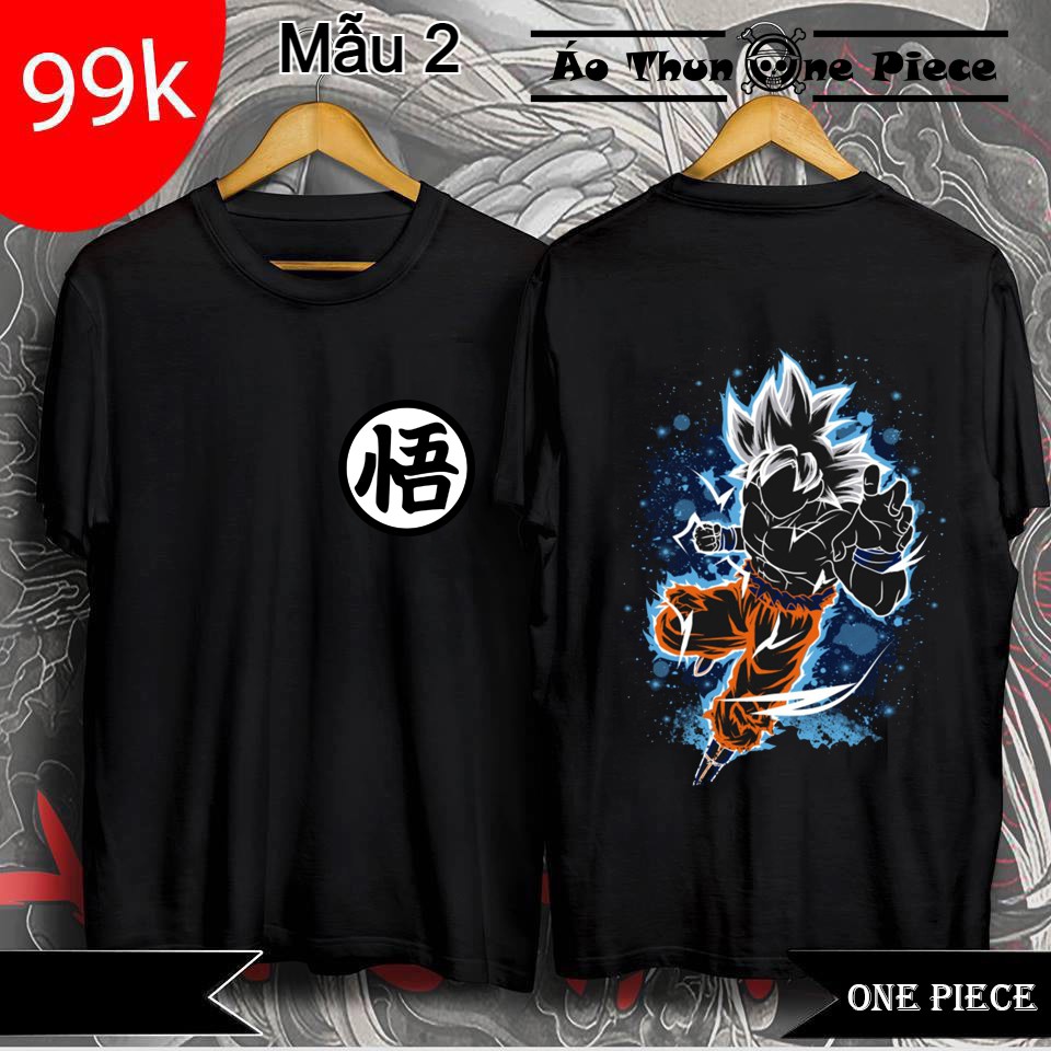 ⚡️FREESHIP⚡️Áo Thun In Hình Dragon Ball - Son GoKu "Bảy Viên Ngọc Rồng" Áo Đen 2 Mặt Cực Ngầu  - Áo Thun Mang