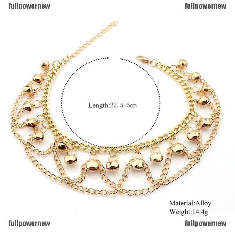 Lắc cổ chân mạ vàng / bạc đính đá pha lê | BigBuy360 - bigbuy360.vn