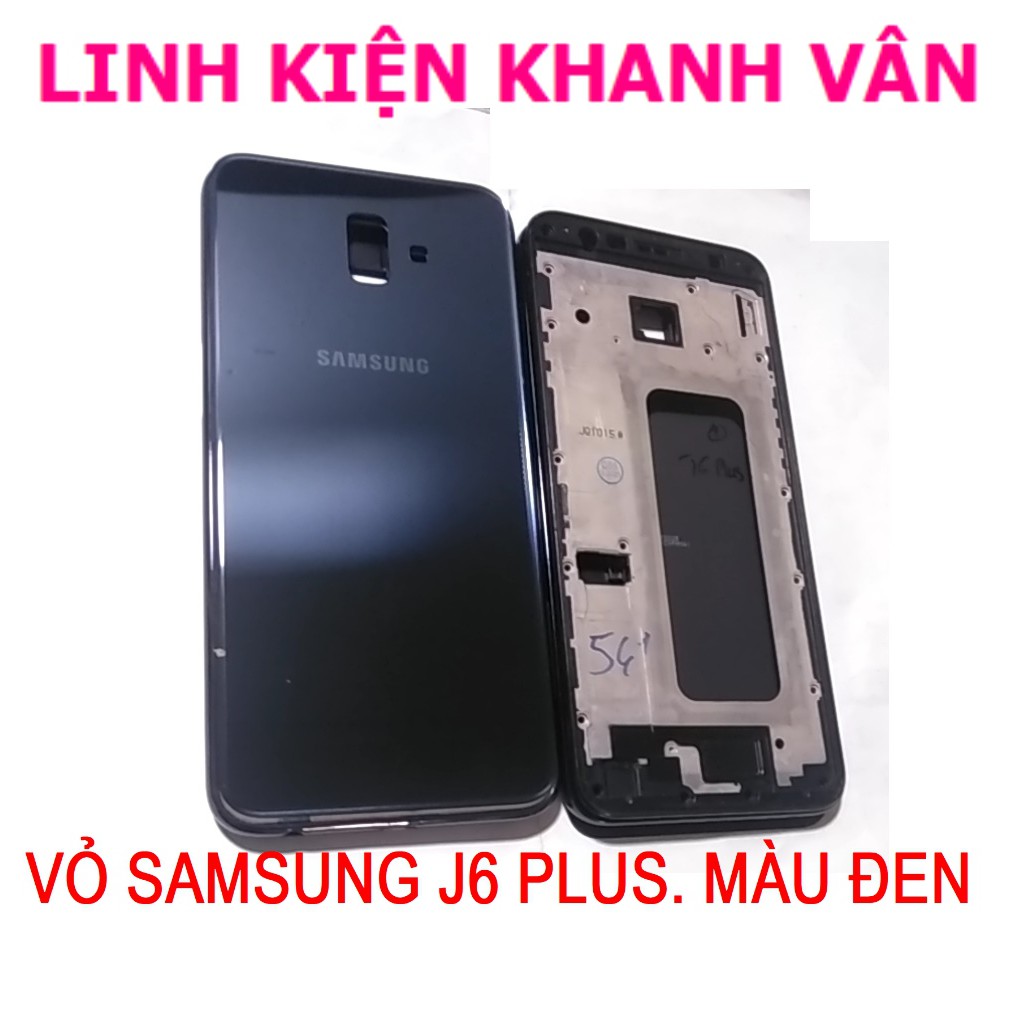 VỎ SAMSUNG J6 PLUS MAU ĐEN
