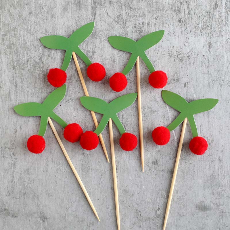 Phụ Kiện Cắm Trang Trí Bánh Kem Sinh Nhật / Lễ Tình Nhân Phong Cách Hàn Quốc ins i love you retro