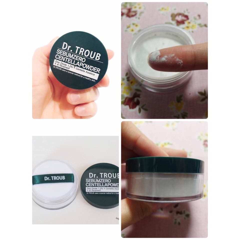 Bột phủ kềm dầu, làm dịu da sidmool Dr.Troub Sebumzero CentellaPowder