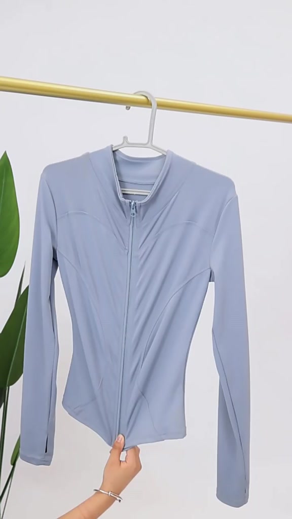 Áo Khoác Thể Thao Tập Gym Tập Yoga Nữ Dài Tay Phối Khóa Kéo Co Giãn Thấm Hút Mồ Hôi GEPO GP209 | BigBuy360 - bigbuy360.vn