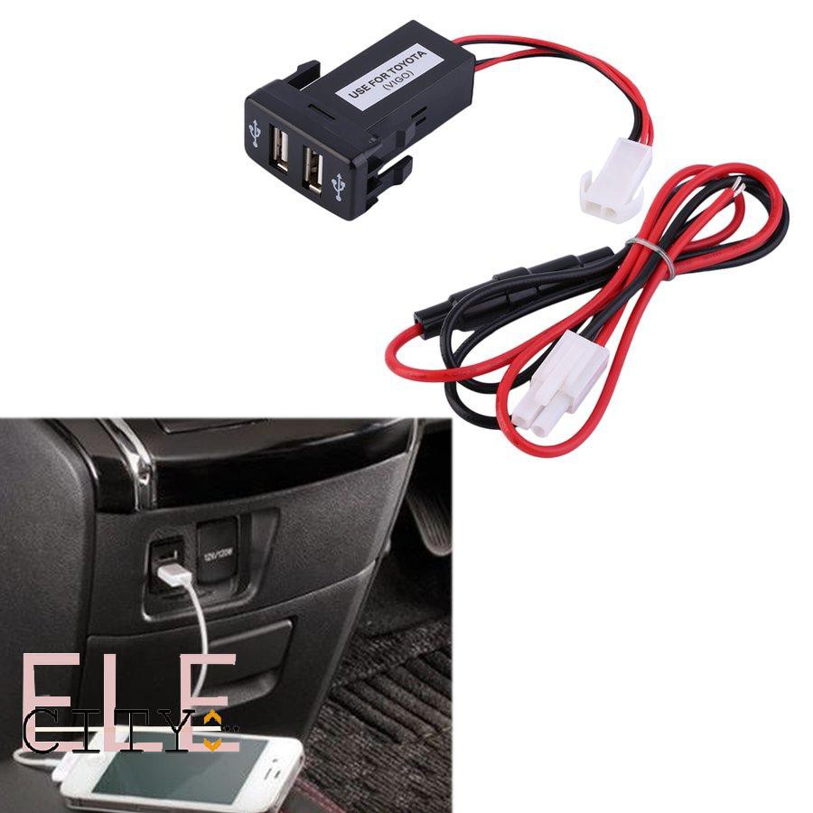 Bộ Sạc 22 Cổng Usb Cho Xe Toyota 5v 2.1a 1a