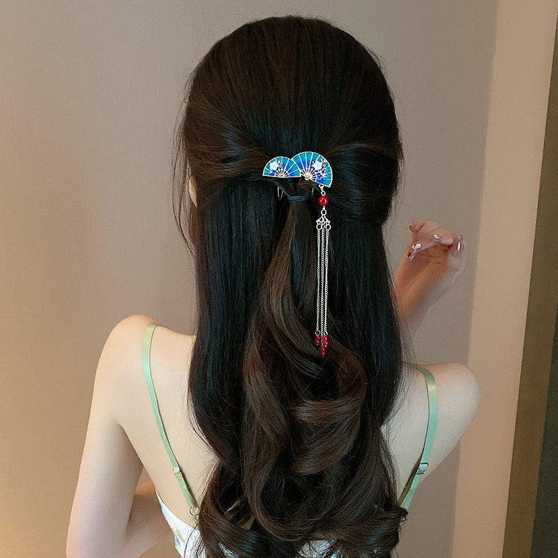 Cài tóc Bell Mew cánh quạt liễu rũ cô nương thanh tú TOC67