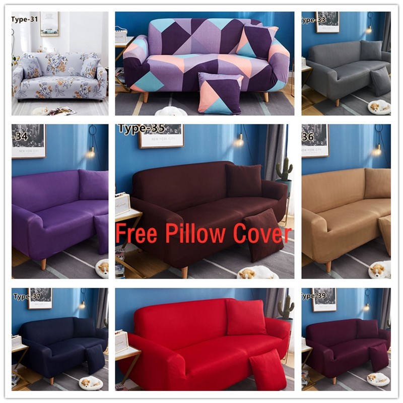 Vỏ bọc ghế sofa co giãn chống bụi toàn diện tiện dụng 1~4 chỗ ngồi