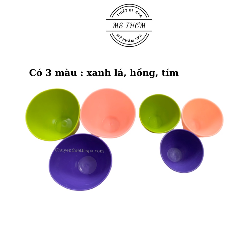 Chén dẻo pha nạ, đựng kem chuyển dùng trong Spa/TMV