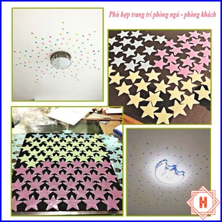 Túi 100 Ngôi Sao Dạ Quang Phát Sáng – Trang Trí { H }