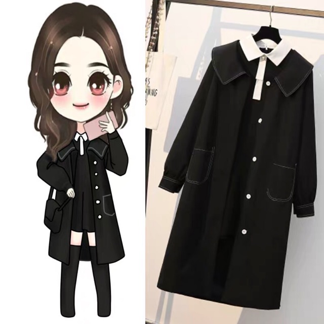 Set váy liền dáng xoè+áo khoác Harry Potter- Hàng order, ảnh thật cuối hình