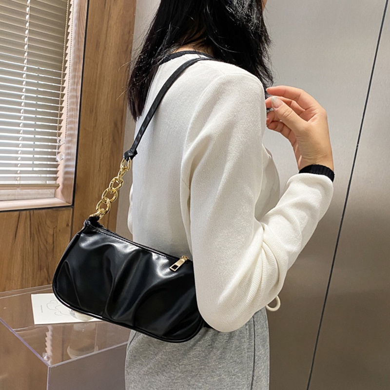 Túi da đeo chéo màu trơn/ Ví ngắn thời trang cho nữ