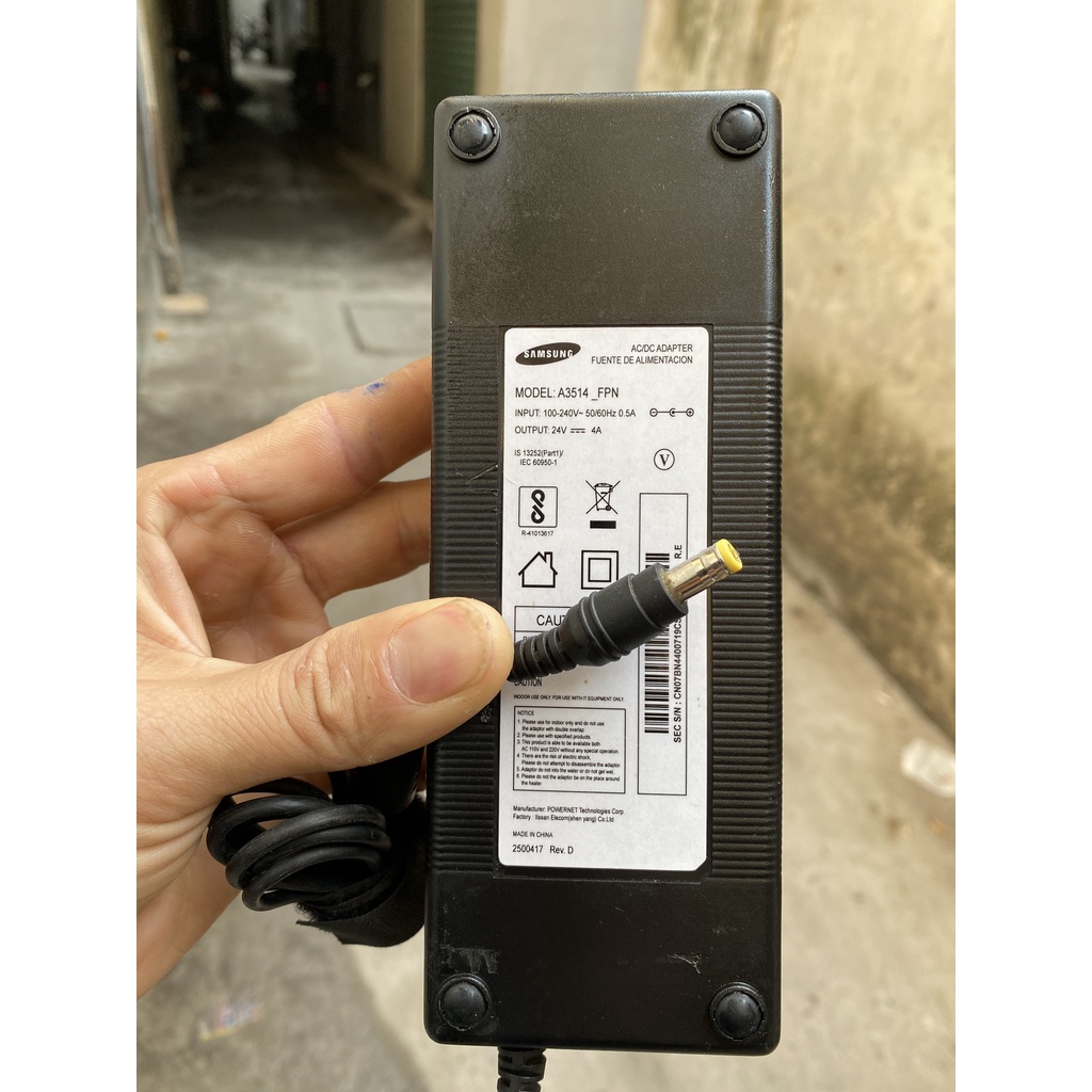 Adapter Nguồn Samsung 24V-4A bóc thiết bị