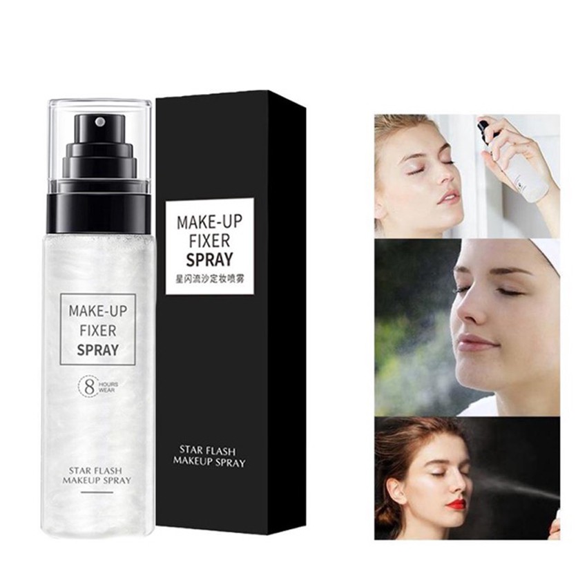 Xịt Khoáng MAKEUP FIXER SPRAY Xịt khóa nền giữ chặt lớp trang điểm dưỡng ấm bắt sáng | BigBuy360 - bigbuy360.vn