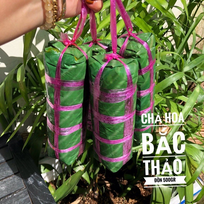 Chả lụa hoa bách thảo trứng muối