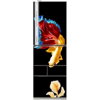 Decal dán trang trí tủ lạnh mẫu cá koi 4