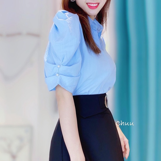 Áo sơ mi kiểu tay phồng dáng lửng CHUU A6727 | BigBuy360 - bigbuy360.vn