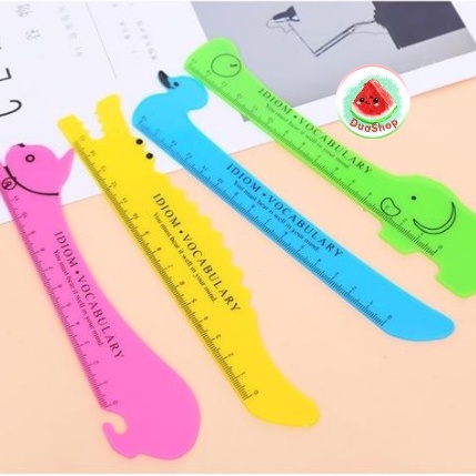 🍉Thước kẻ học sinh hình hươu 15cm DUASHOP