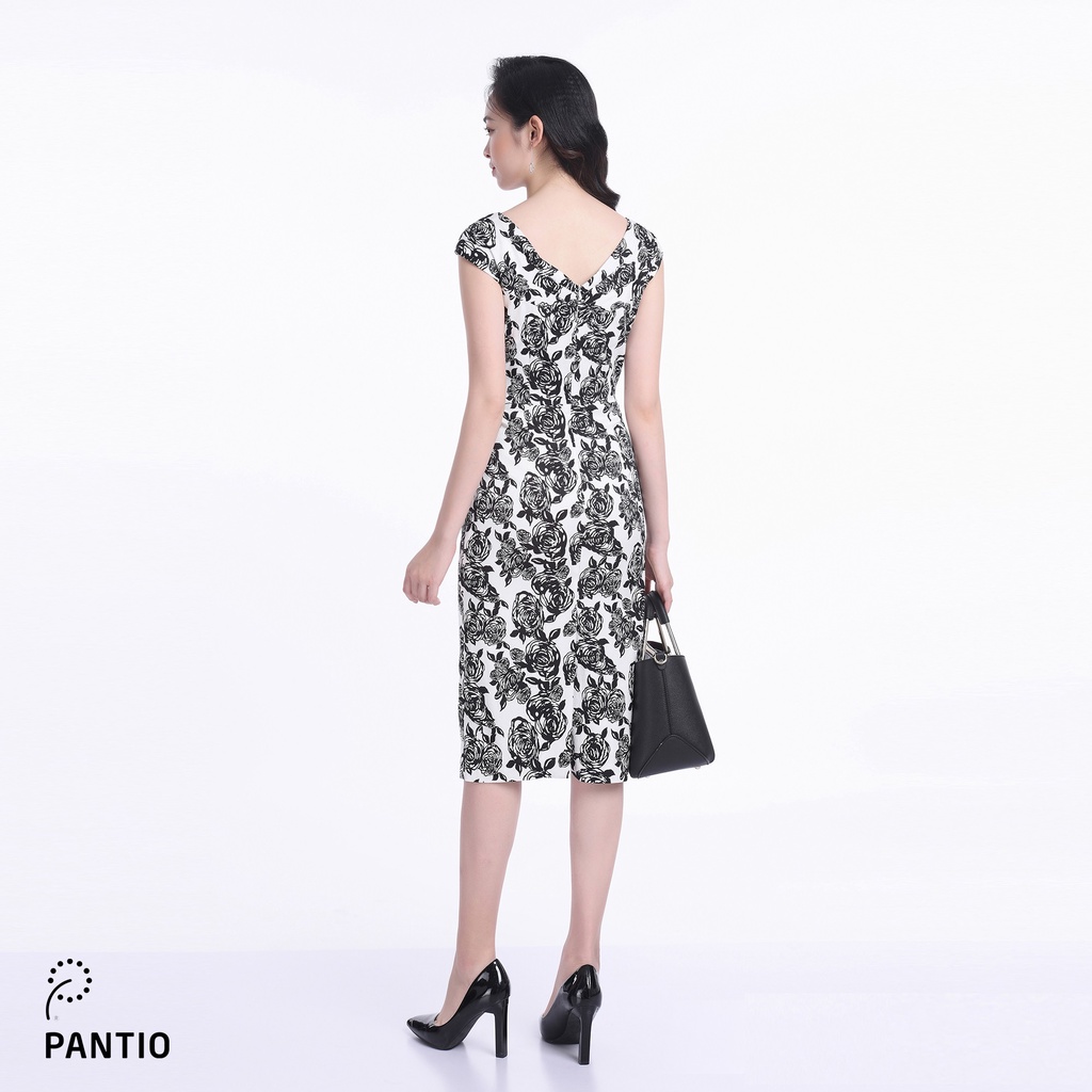 Đầm dạo phố hoạ tiết hoa thời trang FDP52504 - PANTIO