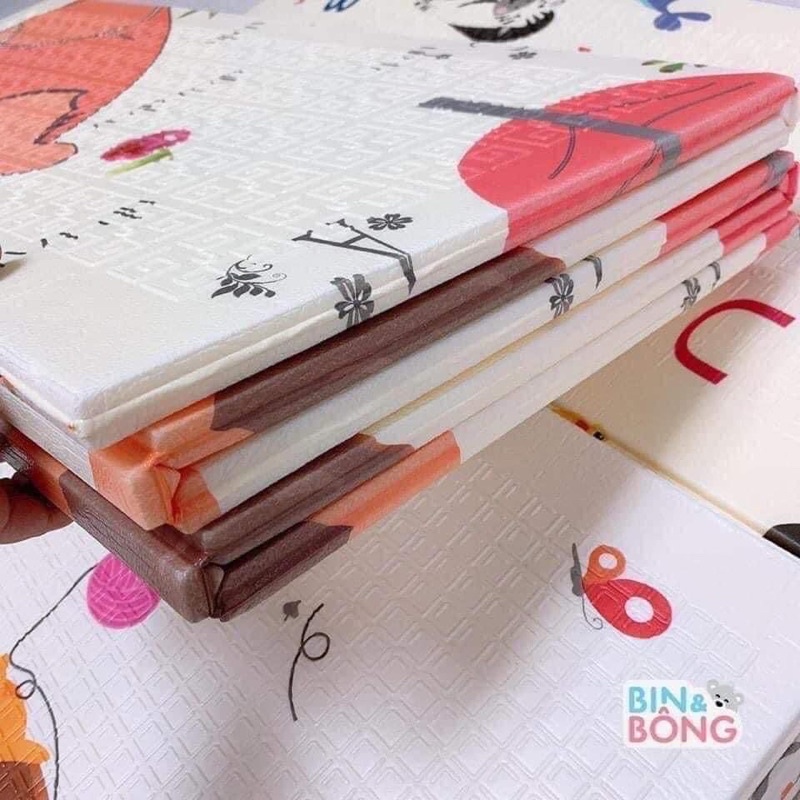 Thảm xốp giá sỉ cho bé gấp gọn tấm lót trải sàn 2 mặt chống thấm chống trơn hàn quốc1m8 x 2m