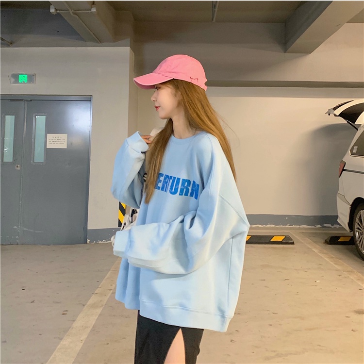 Áo Nỉ Sweater Nữ VIETCEN hoodie vintage form rộng áo nỉ tay dài Hàn Quốc OVERTURN