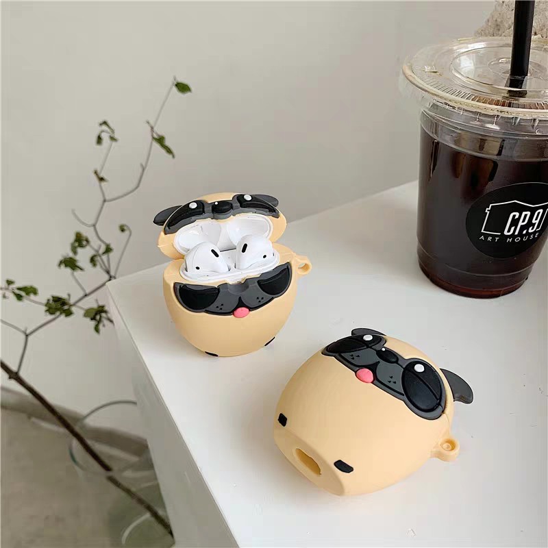 CASE ĐỰNG TAI NGHE KHÔNG DÂY HÌNH CHÓ PUG ❤