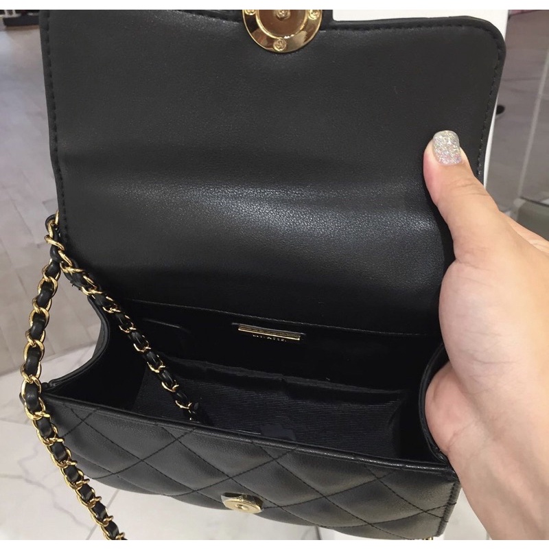 TÚI LYN rena khoá tròn ô trám  𝐦𝐚̂̃𝐮 𝐦𝐨̛́𝐢