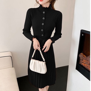 Váy len midi thời trang