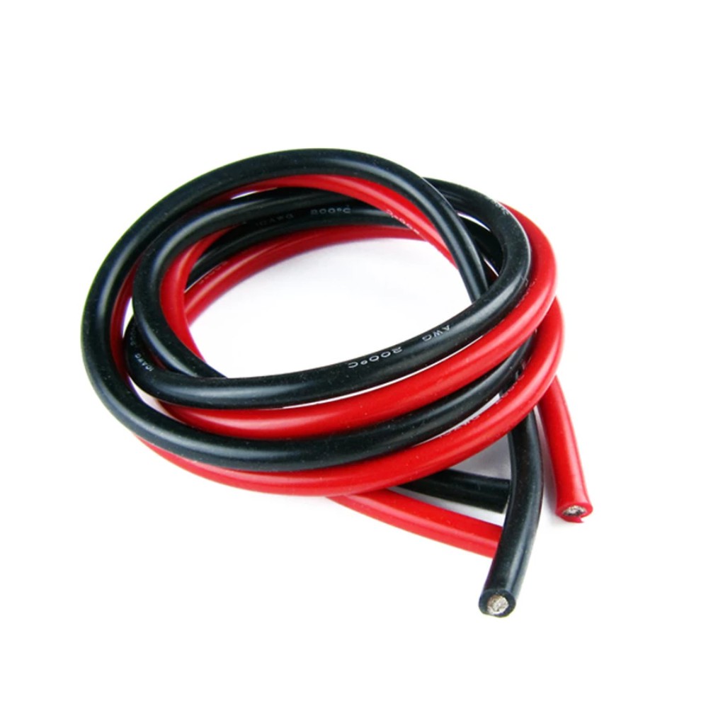 Dây Điện Silicone AWG 14awg,12awg,10awg,8awg,6awg Màu Đỏ / Đen