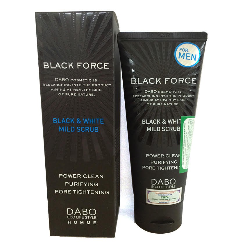 Sữa rửa mặt dành cho nam DABO BLACK FORCE For Men Hàn Quốc (120ml)